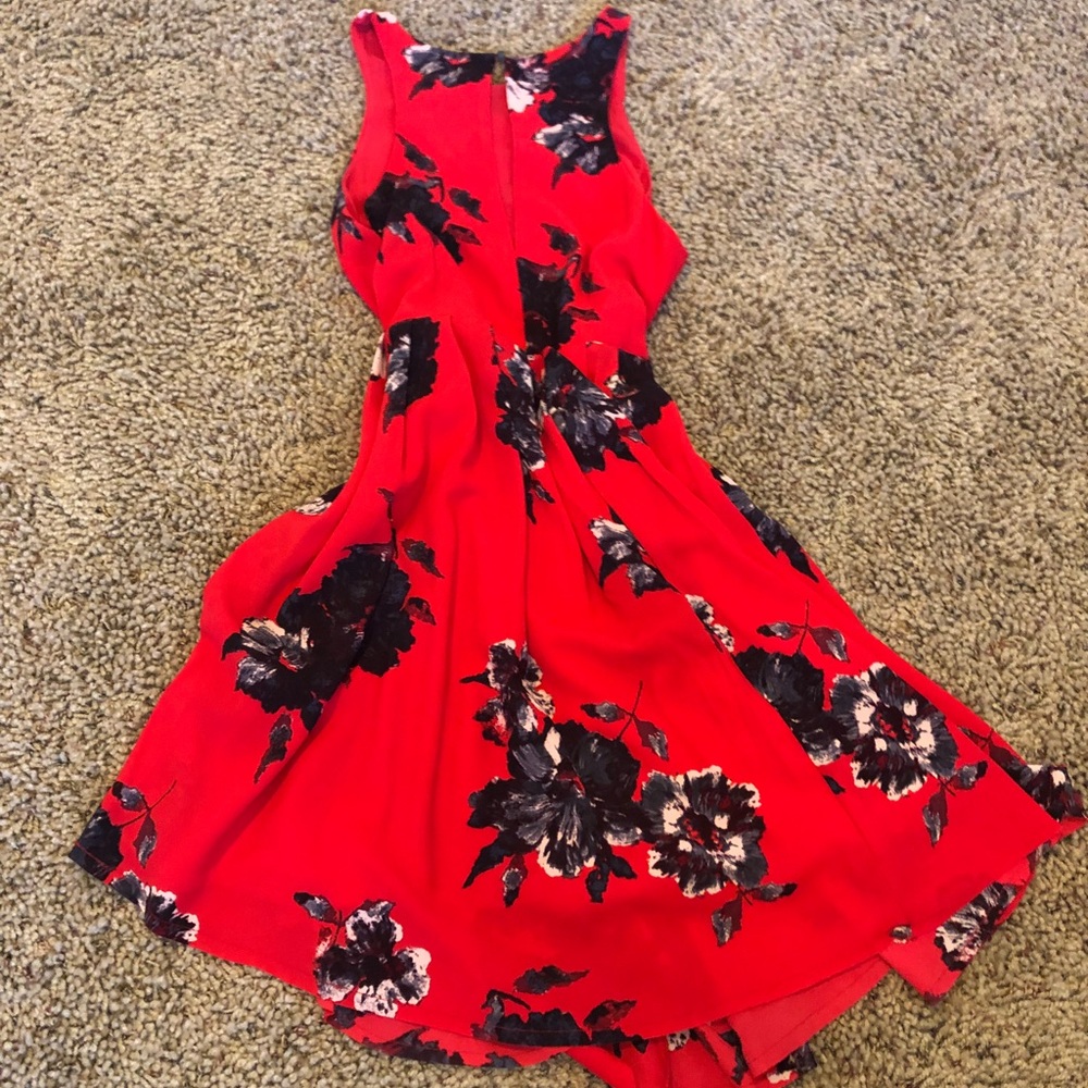 Free People red floral dress